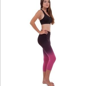 Ombré Seamless Capri Leggings